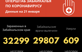 219 человек заболели COVID-19 за сутки в Забайкалье