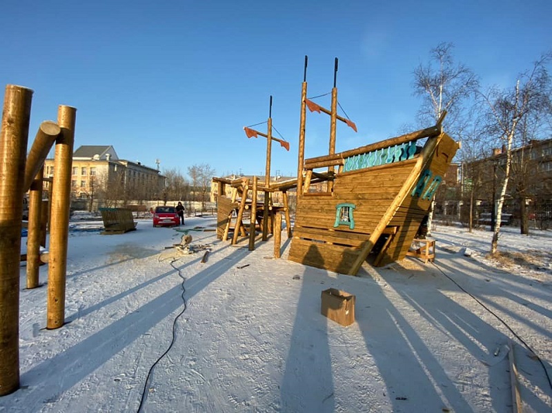 ​Детская площадка в виде парусника появится на площади Декабристов в Чите
