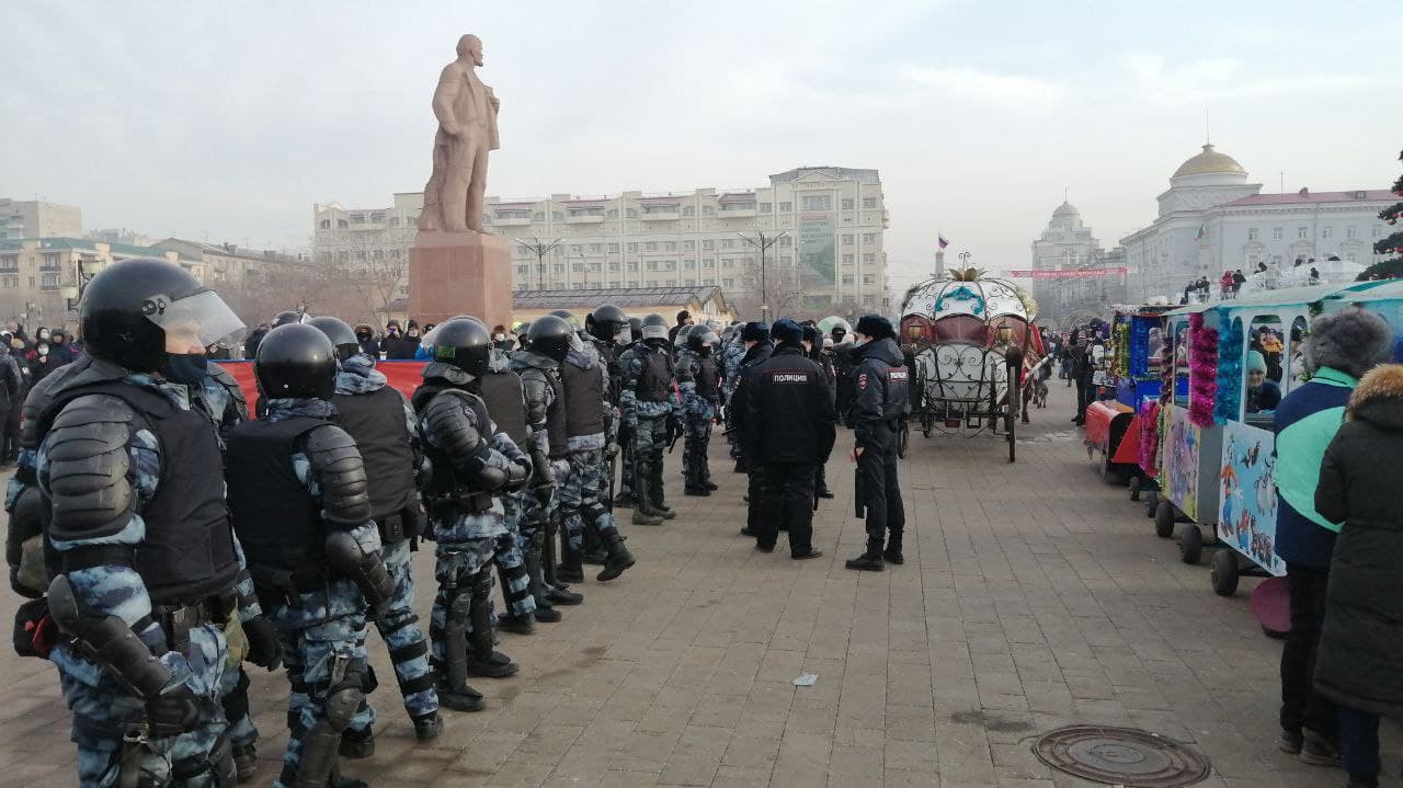 Забайкальске оппозиционеры вышли на митинг в Чите