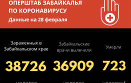    За сутки у 100 забайкальцев обнаружили COVID-19. Ещё трое скончались.