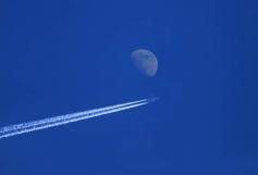 Рейс "Сеул - Лондон" пролетает над Читой. Фото Виктории Михайлюк. 22 февраля