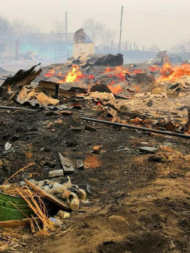 ​Стало известно о пострадавших от пожара сел в Алек-Заводском районе