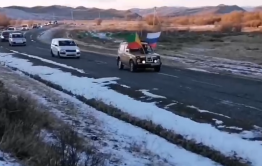 Жители приграничных сел Забайкалья устроили автопробег в поддержку российских войск на Украине