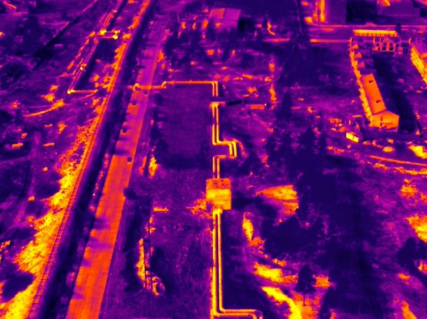 Энергетики провели аэровидеосъёмку теплосетей в Чите