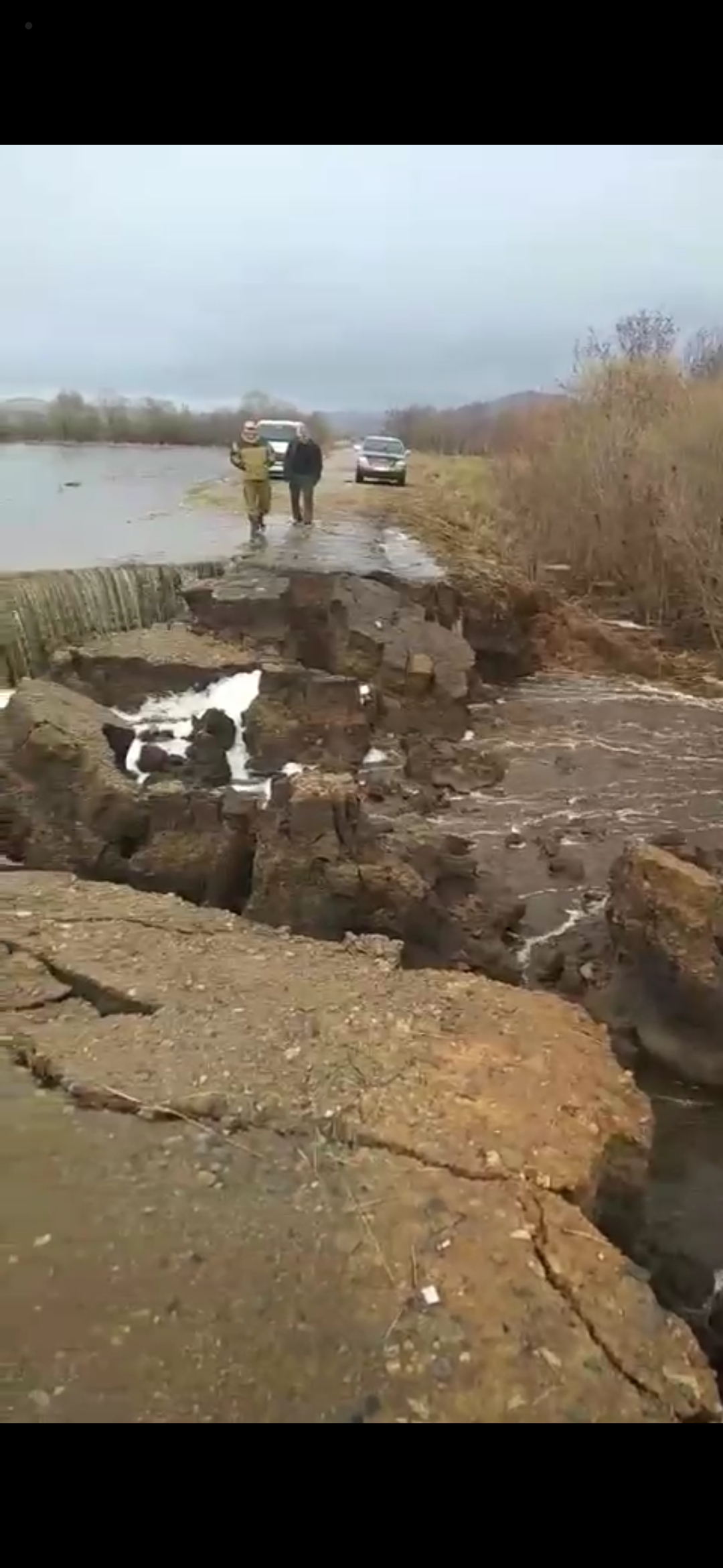 В Балейском районе ручьи разрушили дорогу между селами  (видео) 