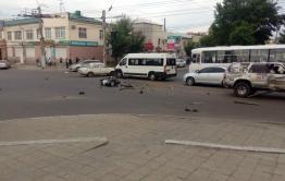 ​Смерть мотоциклиста в ДТП в Чите (Видео)