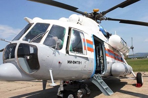На вертолете Ми-8 в Читу доставляют четырех пострадавших из больницы Петровск-Забайкальска