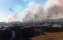 Пожар в районе Александровки локализован