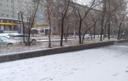 В Читу пришел снег. А вместе с ним ДТП