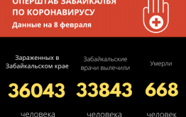 Уровень заболеваемости COVID-19 в Забайкалье снизился до осенних показателей прошлого года