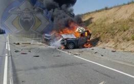 В страшной аварии под Читой сгорели люди (видео)