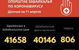 В Забайкалье число победивших инфекцию с начала прошлого года составило 40146 человек