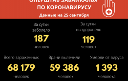 В Забайкалье выявили 187 новых случаев заражения коронавирусом за сутки
