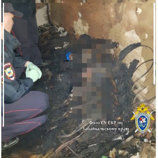 Тело мужчины нашли при тушении пожара в Чите