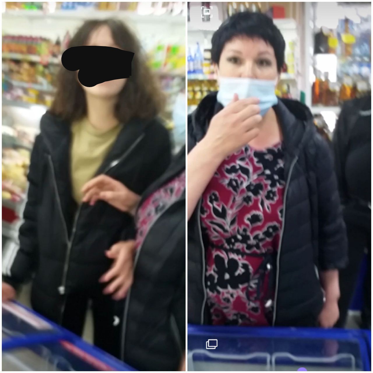 Посетительницы магазина на Острове устроили дебош из-за просьбы надеть маски (видео)