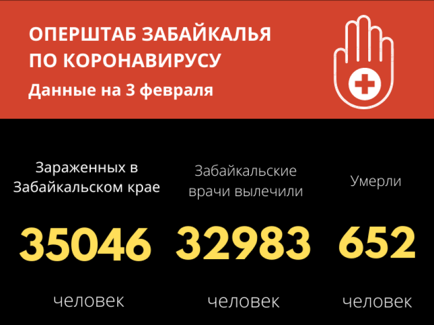 Больше 35 тысяч забайкальцев заразились коронавирусом с начала пандемии