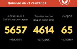 Больше шестидесяти забайкальцев заразились коронавирусом за сутки
