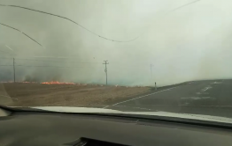 ​Степной пожар потушили неподалеку от Забайкальска (видео)