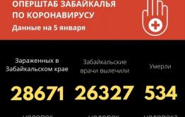 Семь человек скончались от коронавируса в Забайкалье за сутки. Ещё 235 заразились. 