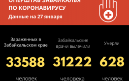 С начала пандемии COVID-19 заболело более 33 тысяч забайкальцев