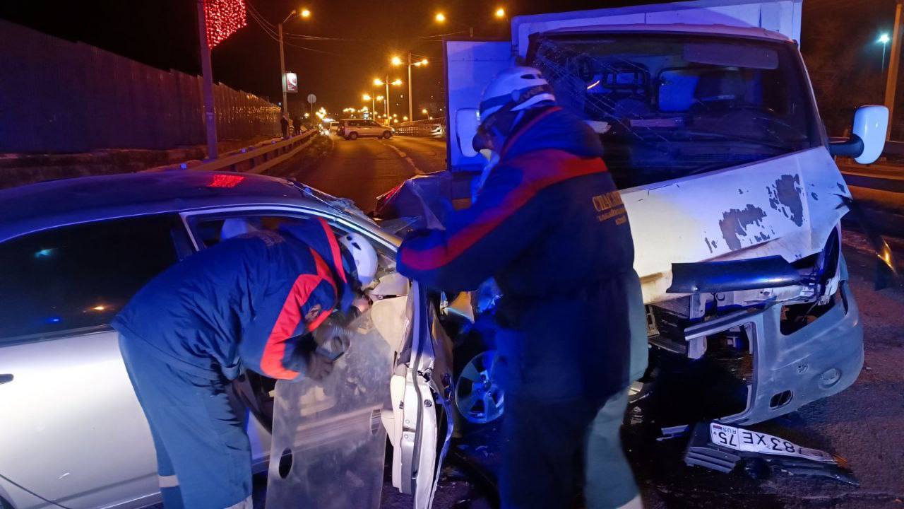 Страшная авария на проспекте Советов в Чите