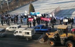 Пикет за снижение пенсионного возраста прошел сегодня в Чите